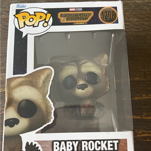 Funko Other - Funko Pop! Baby Rocket Guardians of the Galaxy Vinyl Figure - tan, cream, black